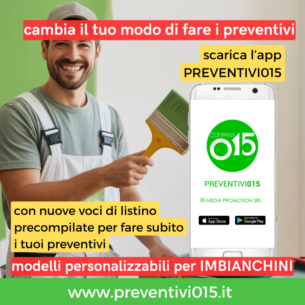 app modelli preventivo per imbianchini